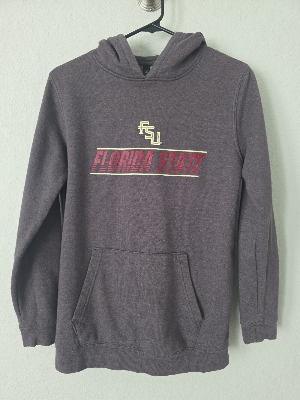 Colosseum Florida State Crewneck Hoodie in Charcoal